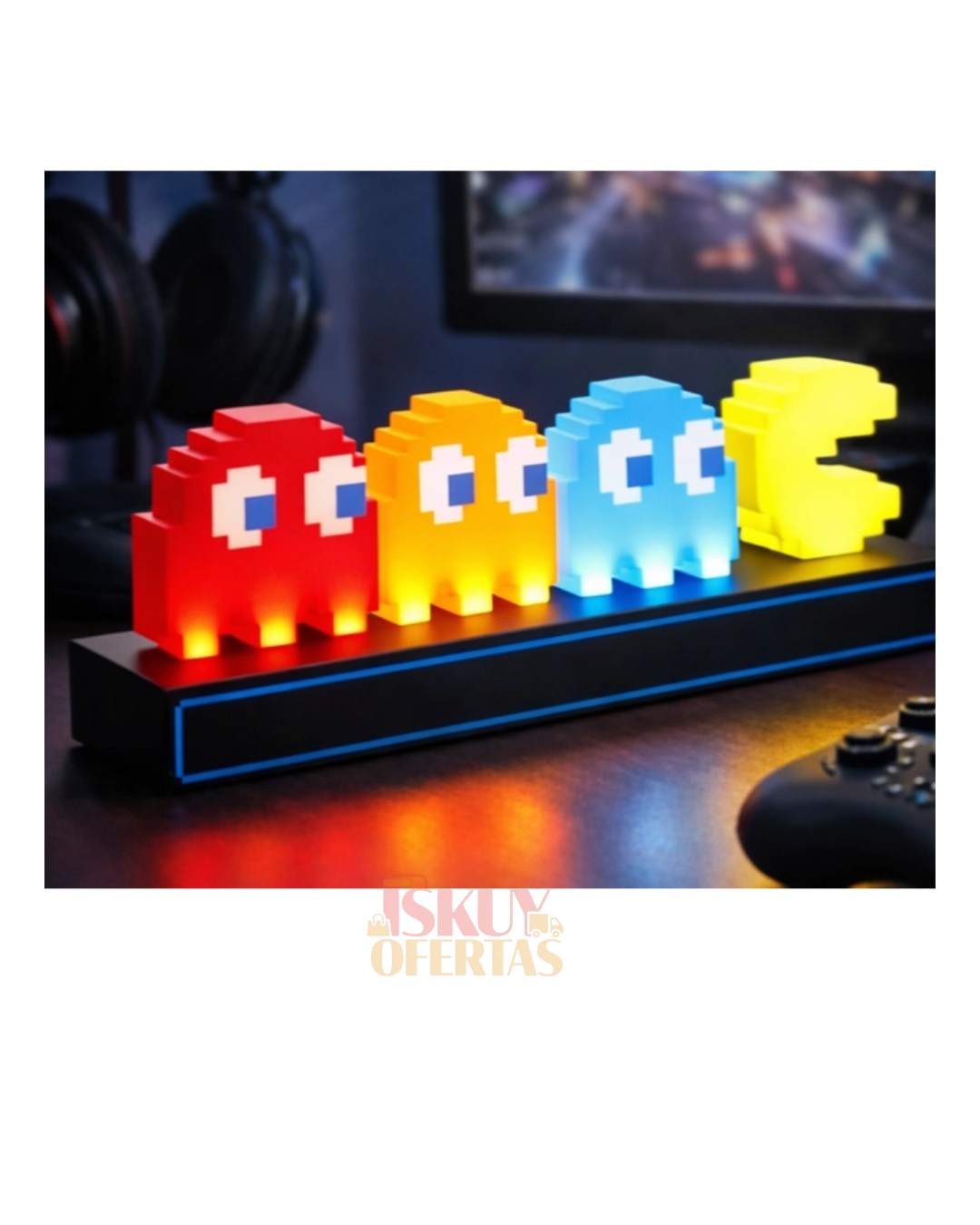 Lámpara LED Pac-Man Retro Gamer