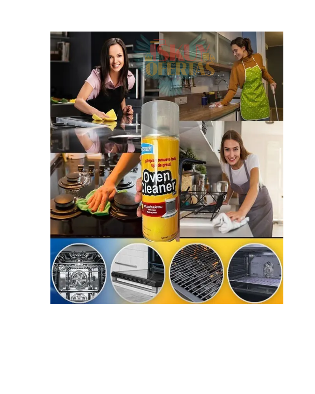 Quita grasa espuma oven